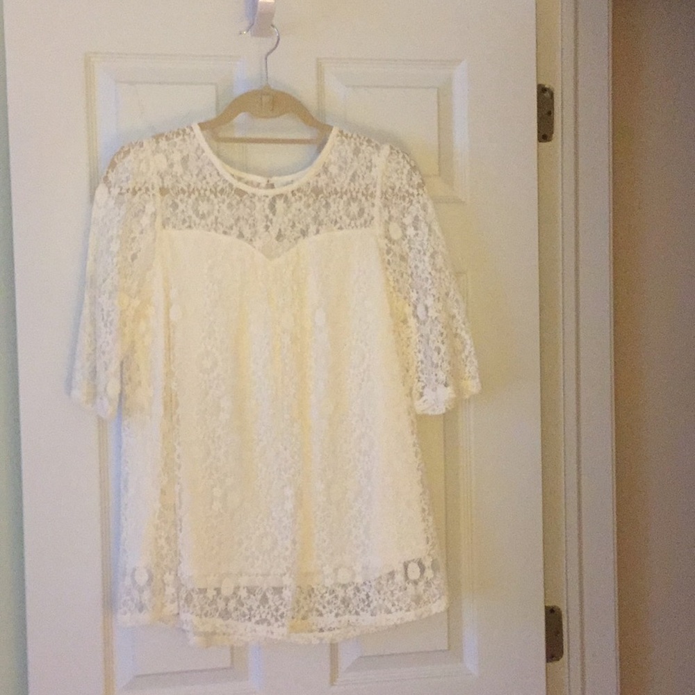 Off white Lace top